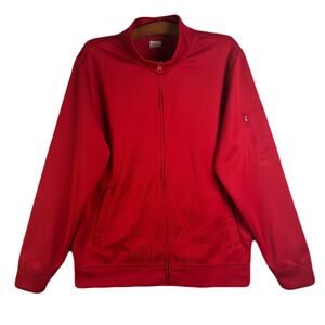 OEKO-TEX Full Zip Standard 100 Performance Red Jacket Mens Size XL